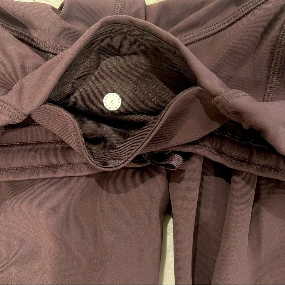 Lululemon Maroon/Light Purple Leggings - Picture 6 of 6
